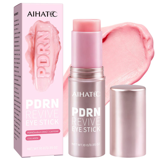 Salmon DNA PDRN Eye Cream Balm Stick, Under Eye Cream with Caffeine & Retinol, Hydrating Eye Cream for Fine Lines, Puffiness & Dark Circles, Moisturizing Eye Treatment, 0.35 oz/10g Aihatic