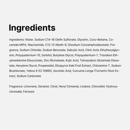 medicube Kojic Acid Turmeric Brightening Body Wash, 13.52 fl.oz medicube
