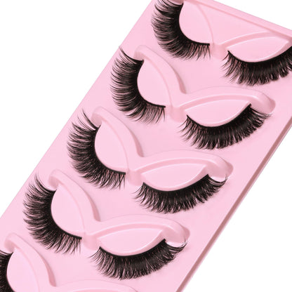 Veleasha Cat Eye Lashes Natural Look Fox False Eyelashes (Charming) Veleasha