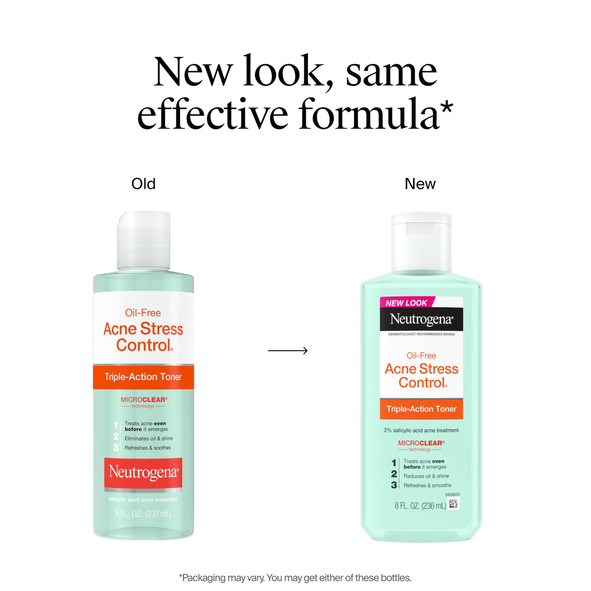Neutrogena Acne Stress Control Face Toner, 2% Salicylic Acid, 8 fl. oz Neutrogena