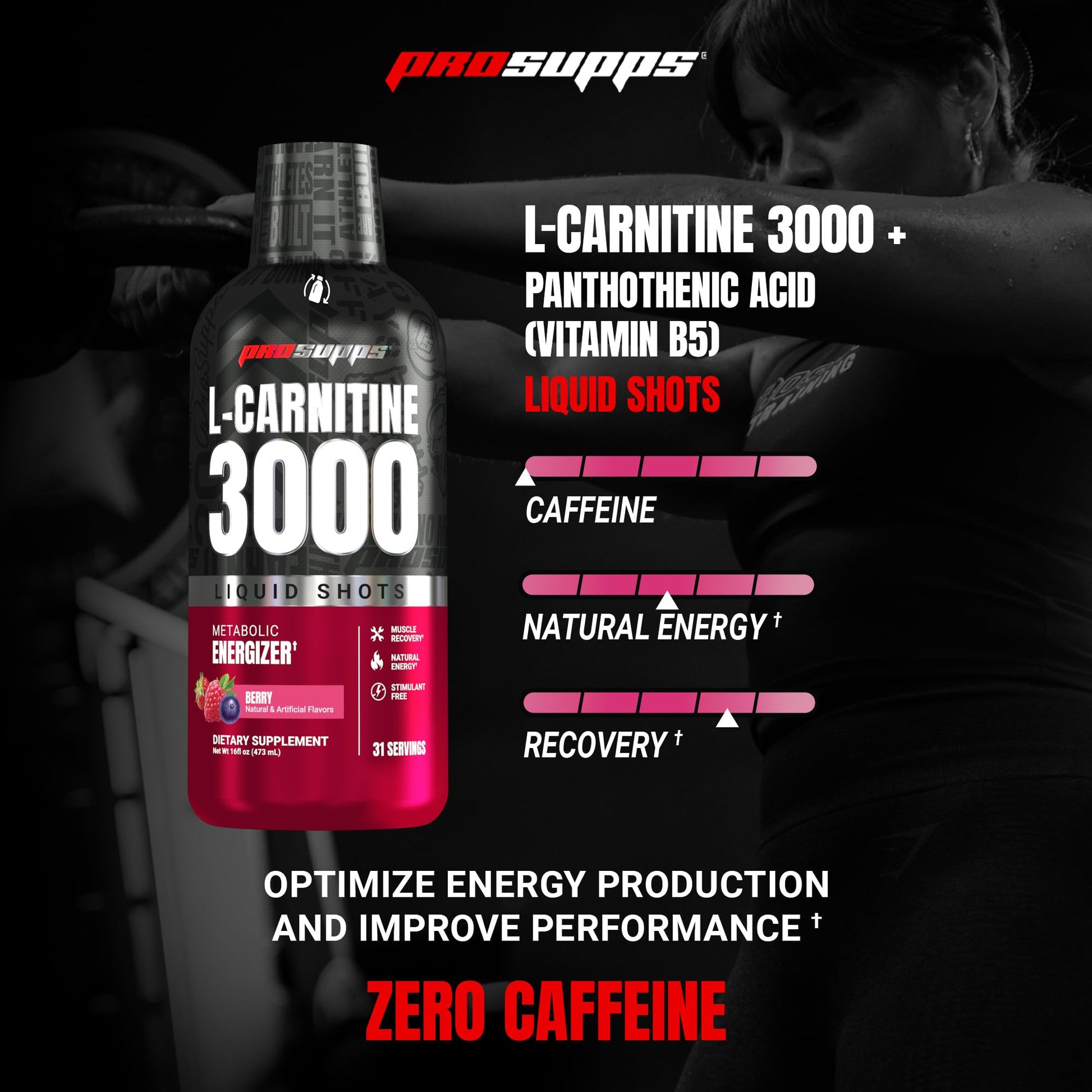 ProSupps L-Carnitine Liquid 3000, Stimulant-Free Liquid Shots for Men & Women - Clean Workout Drink for Energy, Performance & Muscle Recovery ProSupps buy australia supplements