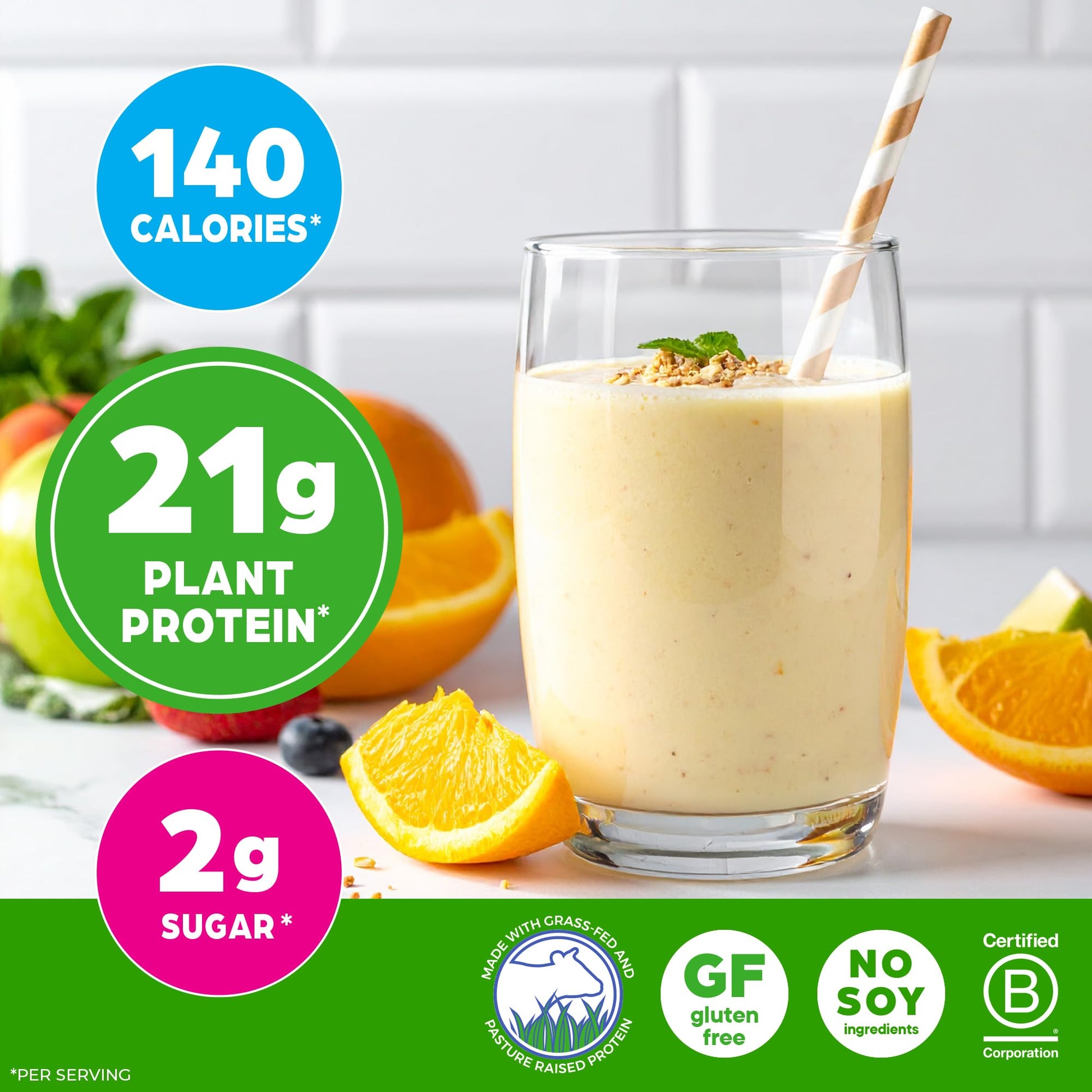 Orgain Whey Protein Powder, Vanilla Bean, 21g Grass Fed Dairy Protein, 5g BCAAs, 3g Prebiotic Fiber, 2g Sugar, No Added Hormones, Gluten Free, Kosher, for Shakes & Smoothies, 1.82 lb Orgain buy australia supplements