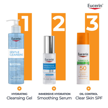 Eucerin Clear Skin Face Sunscreen Lotion, SPF 50, 2.5 FL OZ Eucerin