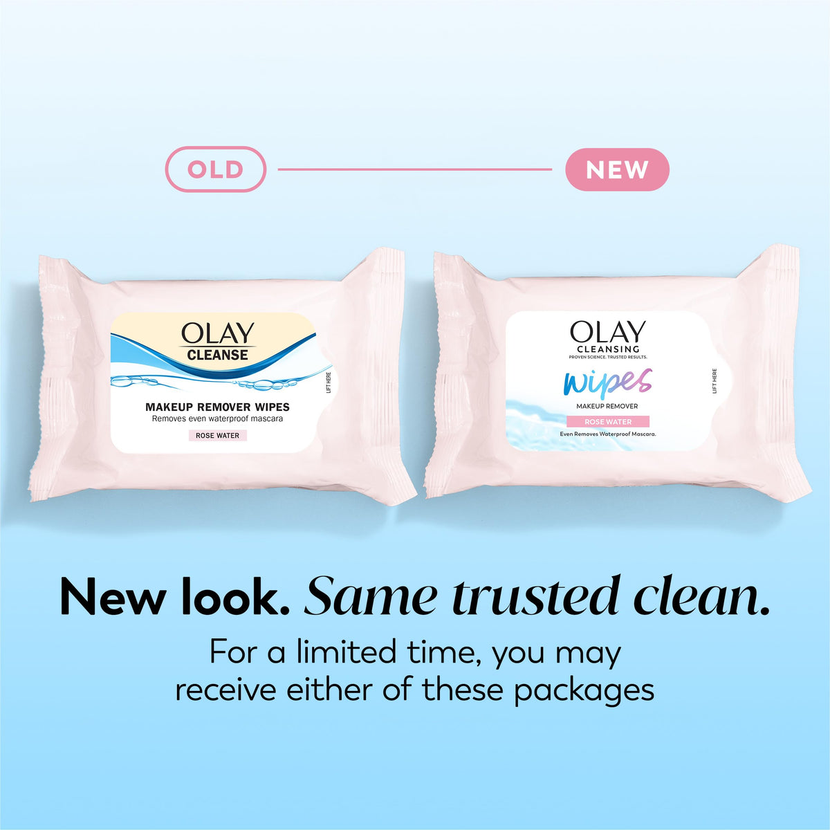 Olay Cleanse Makeup Remover Wipes, Rose Water Scent, Facial Cleansing Wipes Remove Makeup Dirt & Oil, Removes Waterproof Mascara, Soft Cloths for Eyes Face & Neck, No Greasy Residue, 25 Count, 3-Pack Olay