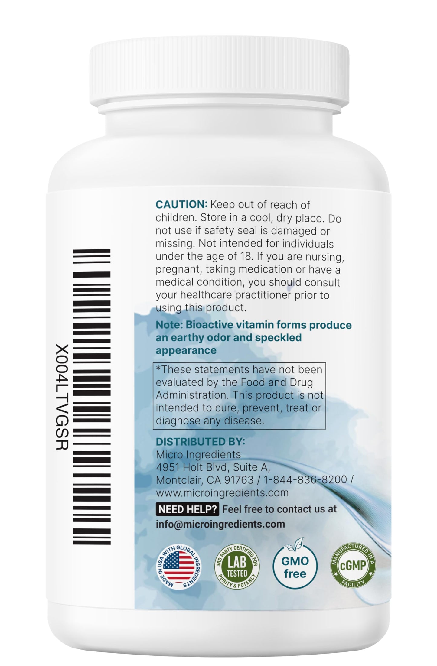 Micro Ingredients Pure Methylated B Complex, 240 Capsules | 11-in-1 Formula with Methylfolate, B12, Thiamin, Inositol, Choline, & Fat Soluble Vitamin C Micro Ingredients