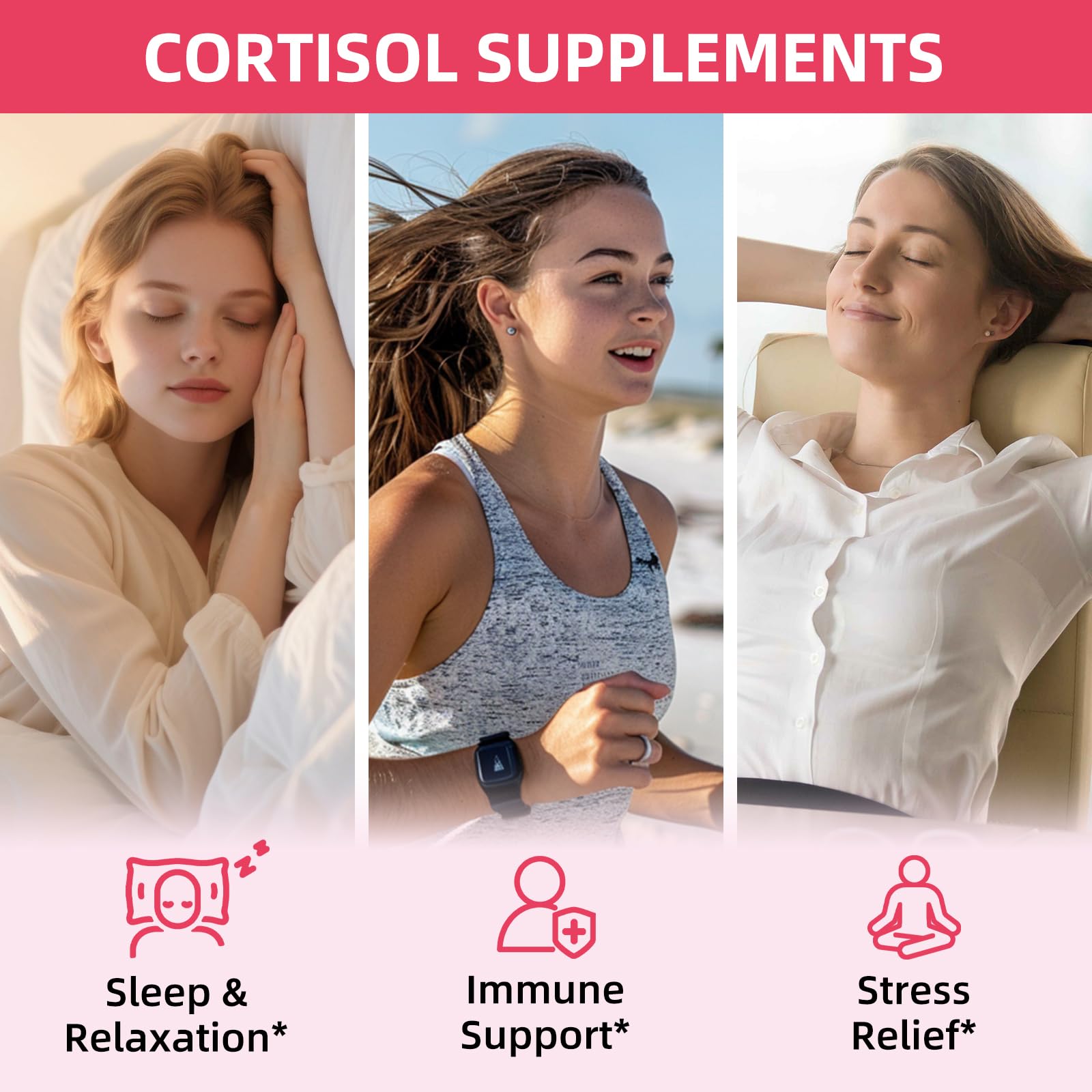 GZ HAOYUAN Cortisol Supplement Liquid Drops for Women and Men with Magnesium, Ashwagandha, L-theanine, Phosphatidylserine for Lower Cortisol, Calm, Mood, Sleep Support - 2 FL.OZ, Strawberry GZ HAOYUAN buy australia supplements