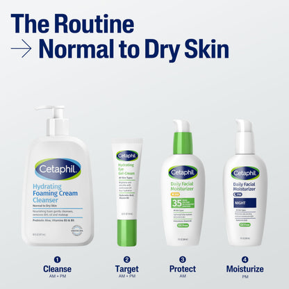Cetaphil Cream to Foam Face Wash, Hydrating Foaming Cream Cleanser, 16 oz, For Normal to Dry, Sensitive Skin Cetaphil