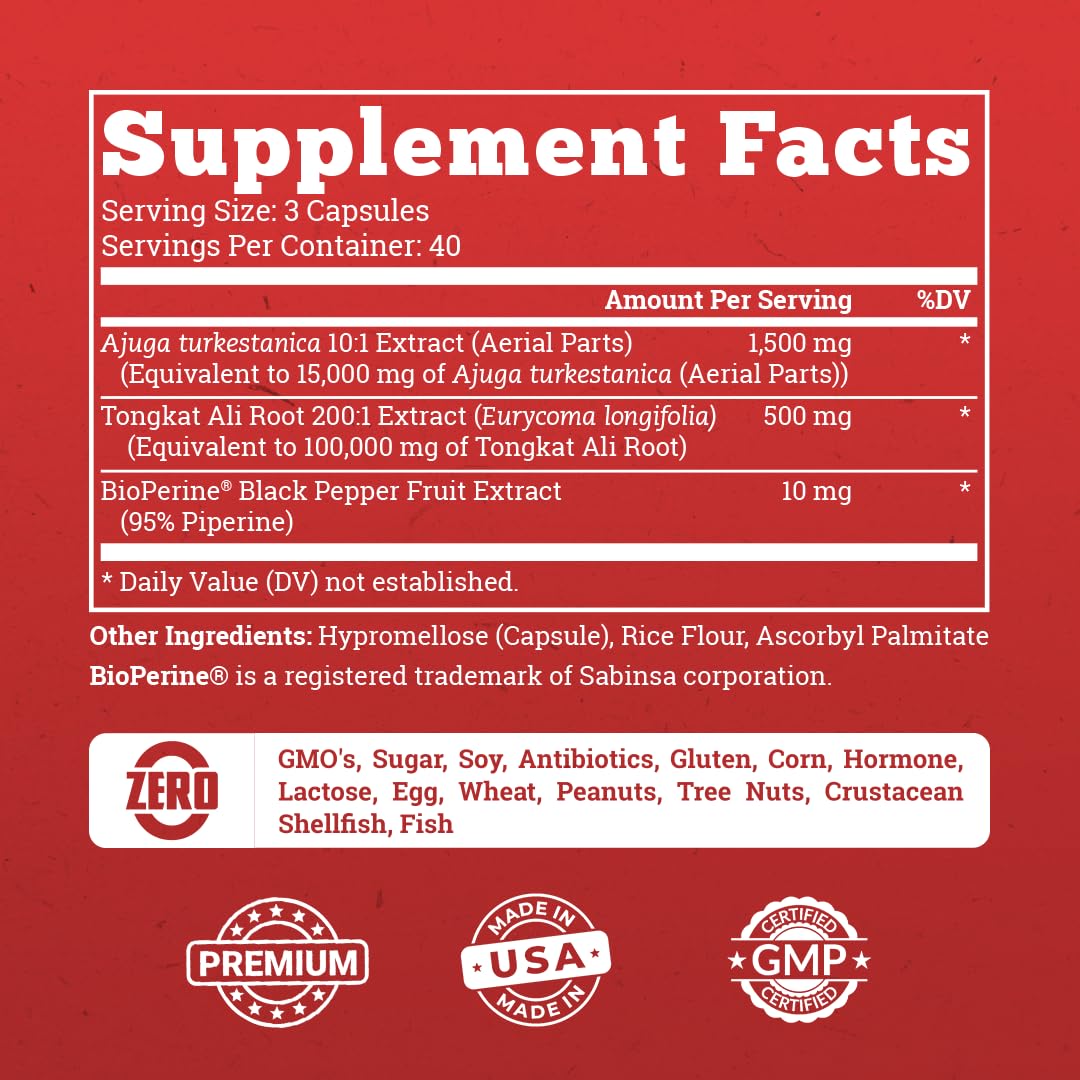 Old School Labs  Supplement for Men – Max Potency Tongkat Ali with BioPerine® for Max Absorption, Supports Muscle, Strength, Recovery, Drive & Stamina – Turkesterone, 120 Capsules Old School Labs buy australia supplements
