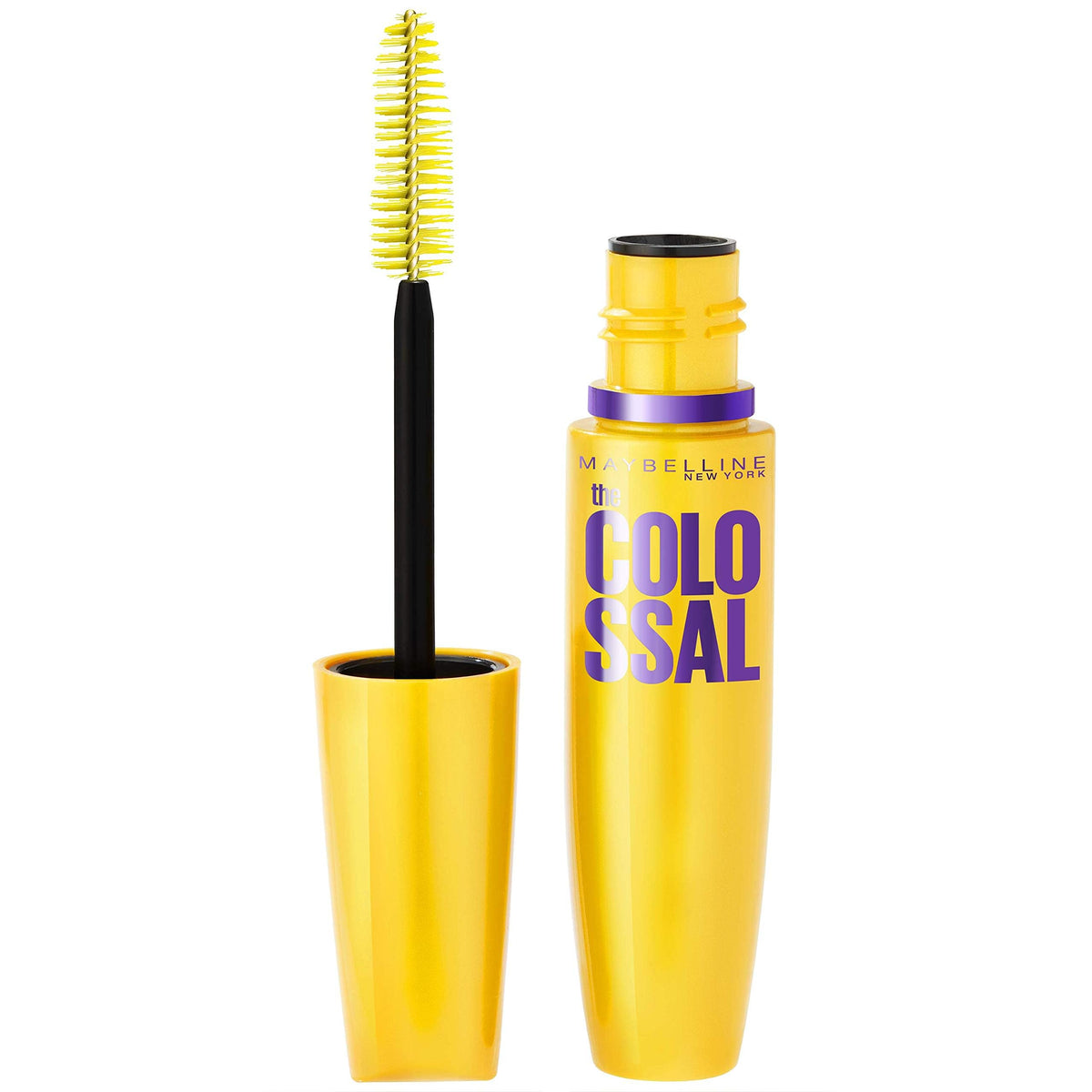 Maybelline Volum' Express Colossal Washable Mascara Makeup, Volumizing, Glam Black, 1 Count MAYBELLINE