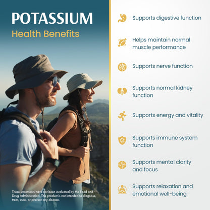 Vykee Nutrition Potassium Citrate Capsules - Supplements for Electrolyte Balance, Muscle & Heart Health - Vegan, Non-GMO, Vykee Nutrition