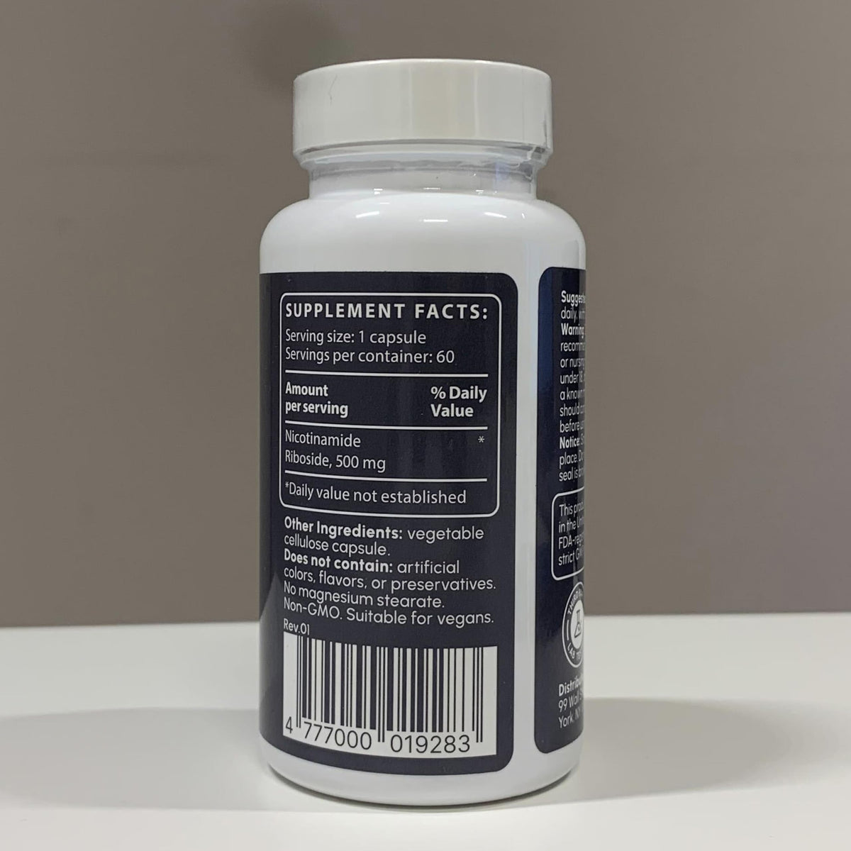 partiQlar NR Supplement - High Purity Nicotinamide Riboside Capsules - NAD+ Booster for Anti-Aging, Cellular Energy & Repair partiQlar