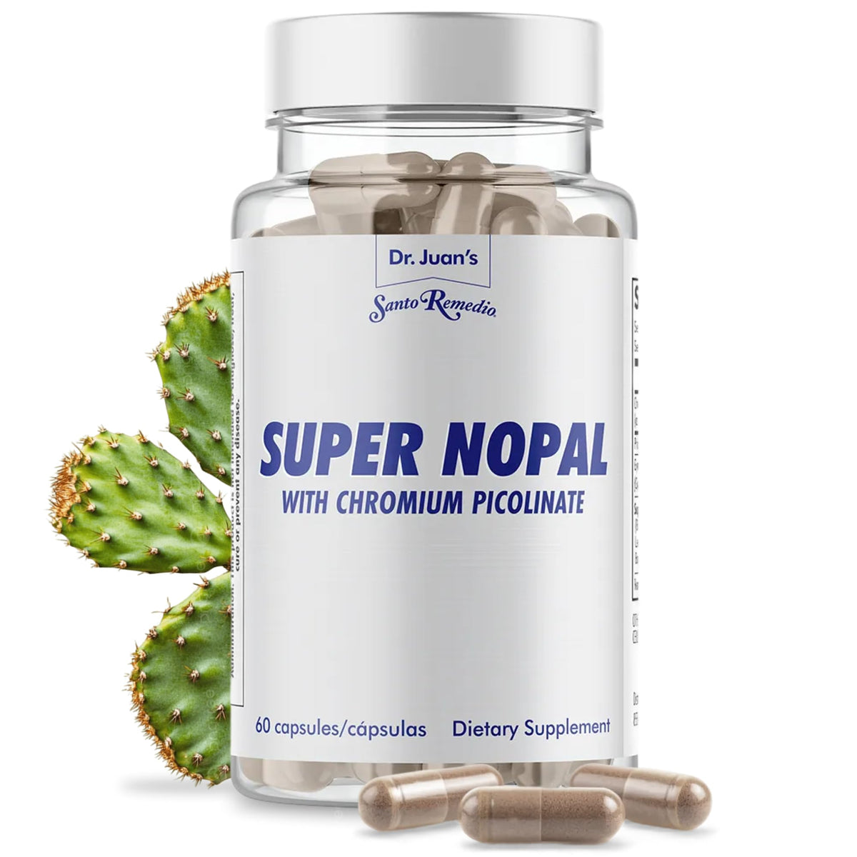 Santo Remedio Super Nopal, Exclusive Formula with Nopal, Gurmar (Gymnema Silvestre), Santo Remedio