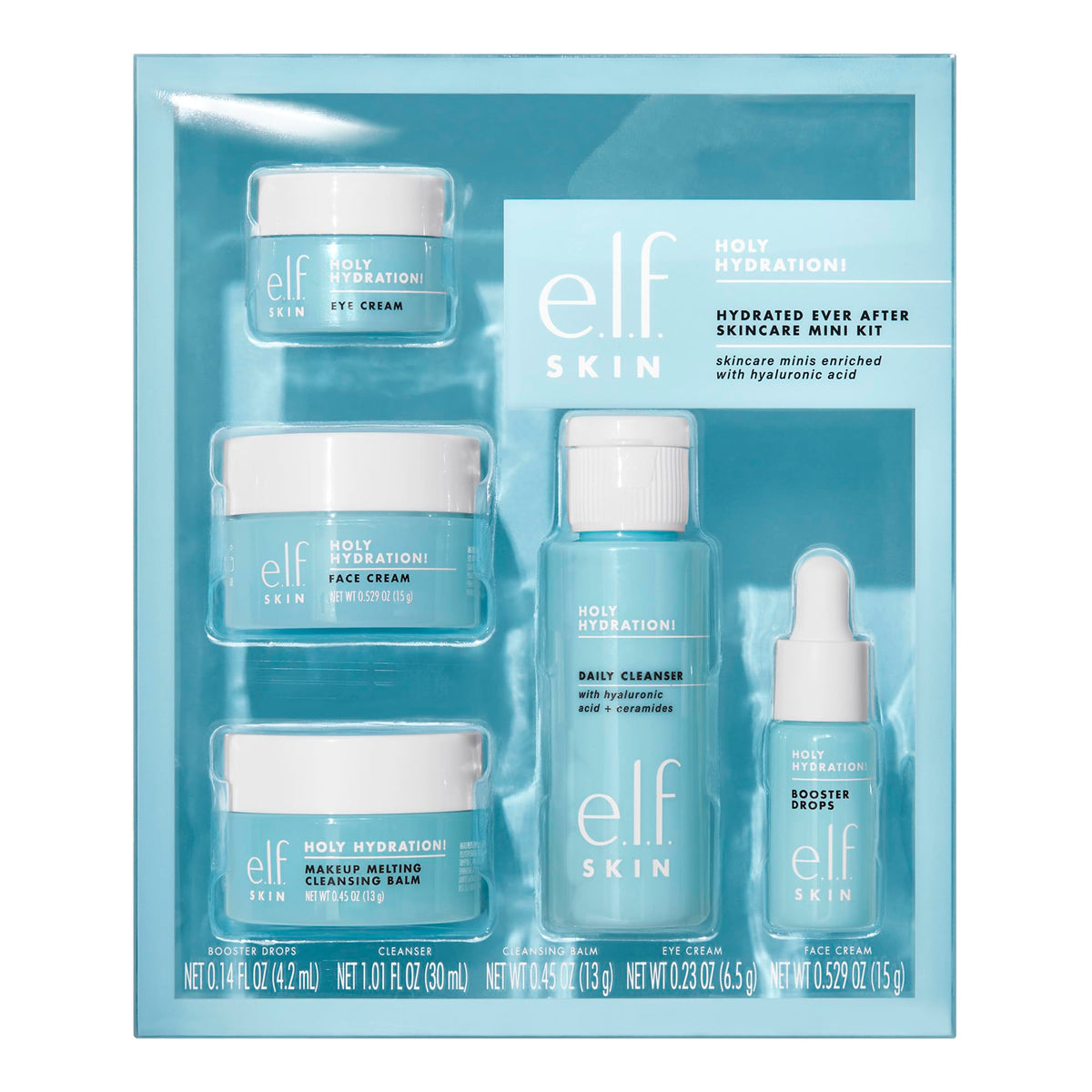 e.l.f. SKIN Holy Hydration! Hydrated Ever After Skincare Mini Kit, Travel e.l.f.