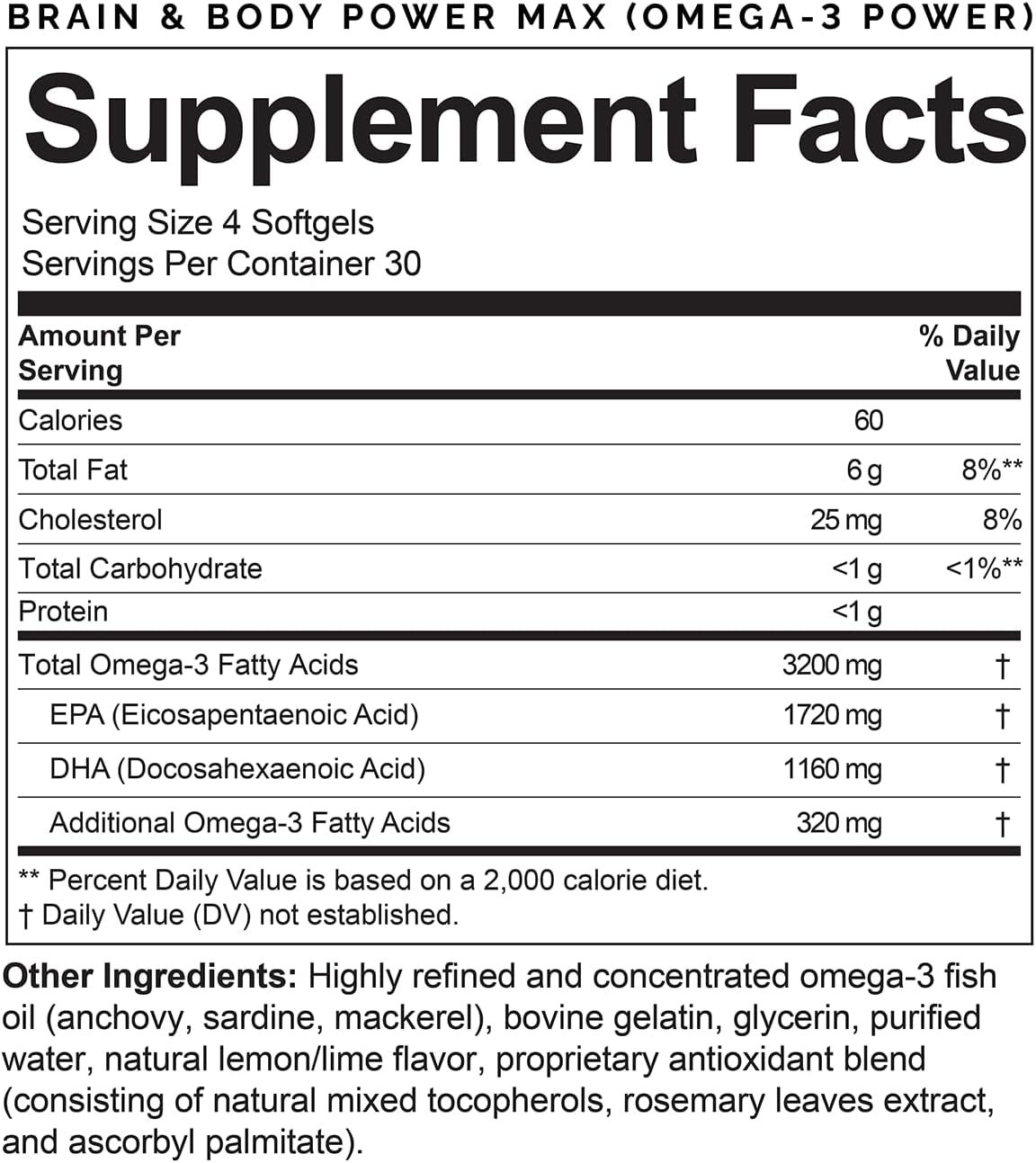 Dr. Amen brainMD Brain & Body Power Max - 420 Capsules - Complete Wellness Support Supplement, Promotes Recall & Retention, Focus, Emotional Balance & Positive Mood - 30 Day Supply