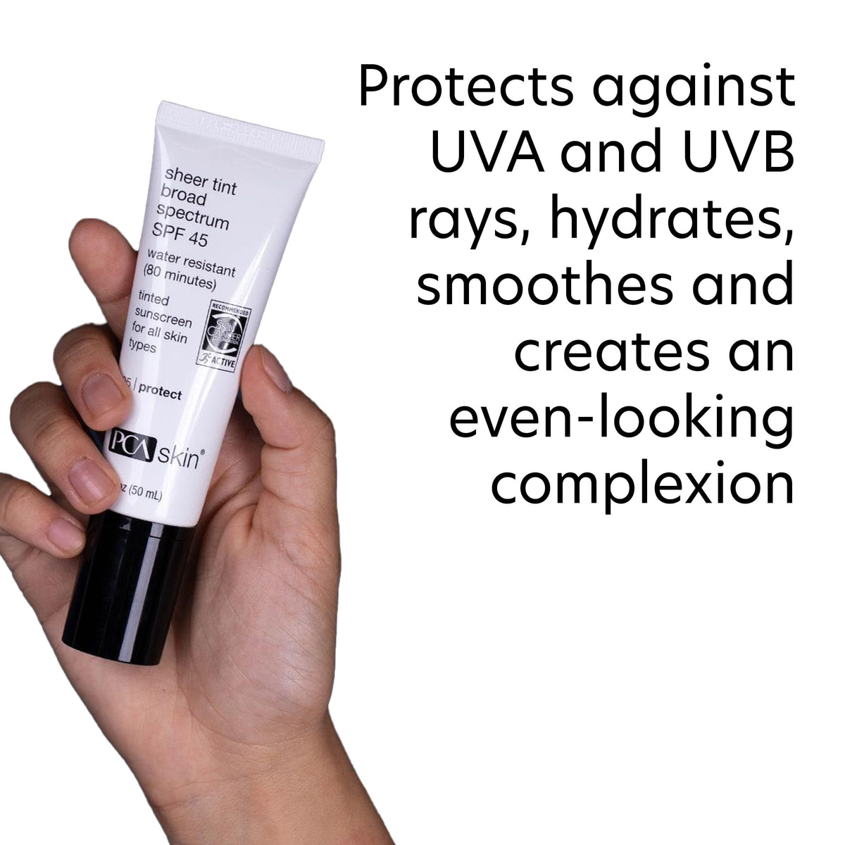 PCA SKIN Sheer Tint Broad Spectrum SPF 45 Tinted Face Sunscreen, 1.7 oz PCA SKIN