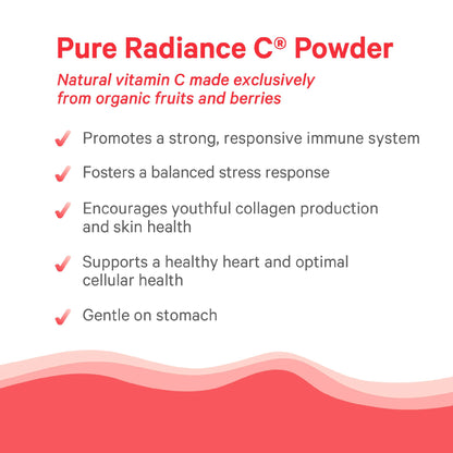 PURE SYNERGY Pure Radiance C | Organic Vitamin C Capsules | 100% Natural, Whole Food, Non-GMO Supplement with Organic Camu Camu PURE SYNERGY