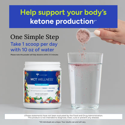 Gundry MD MCT Wellness Powder to Support Energy, Ketone Production and Brain Health, Keto Friendly, Sugar Free Gundry MD