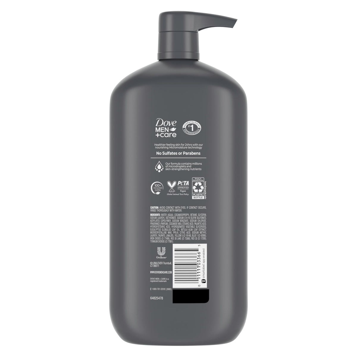 Dove Men Body and Face Wash, Blue Eucalyptus + Birch, 30 oz DOVE MEN + CARE