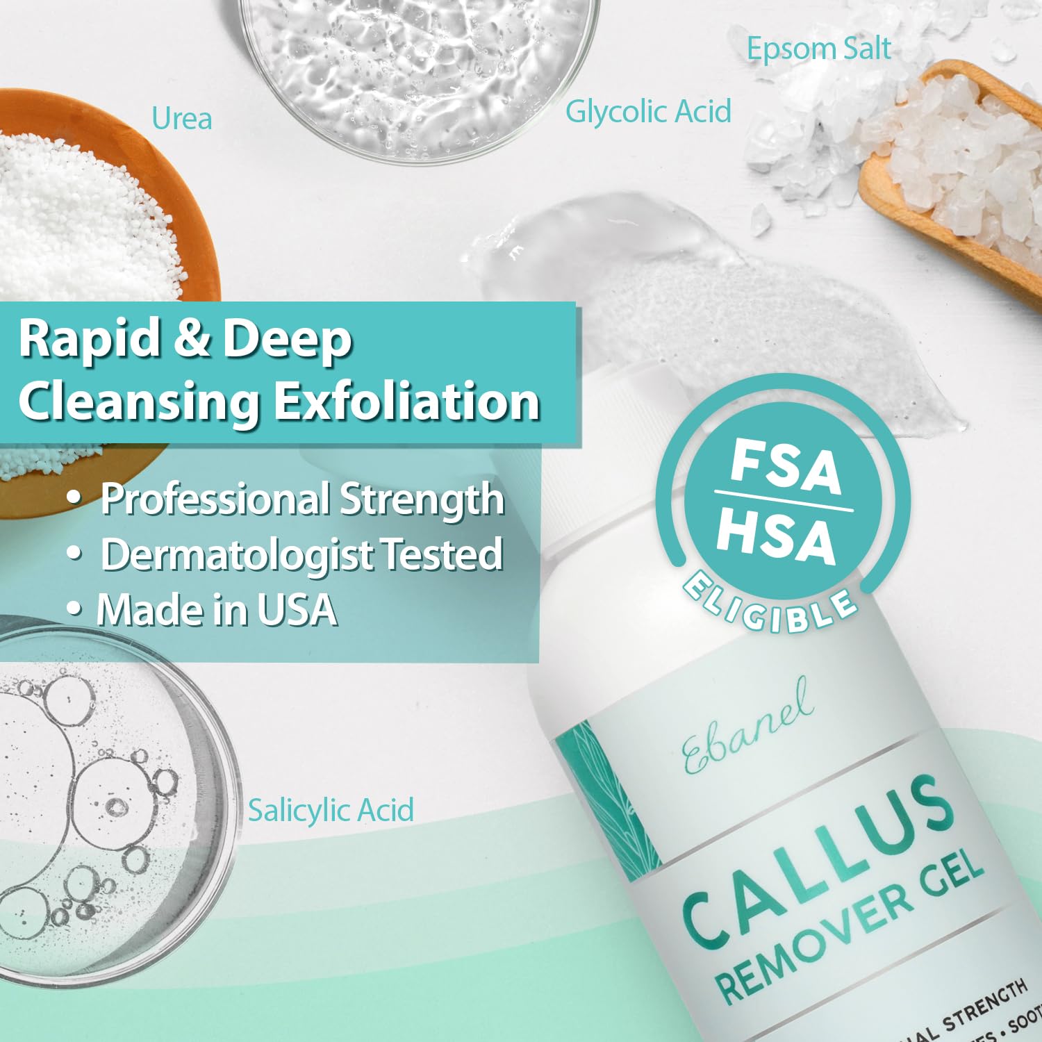 Ebanel Bundle of 40% Urea Cream 3-Pack and Callus Remover Gel Ebanel buy australia supplements