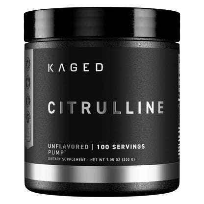 Kaged L-Citrulline Powder | Unflavored | Enhanced Pumps | Improve Muscle Vascularity | Nitric Oxide Booster | Supplements for Men & Women | 100 Servings Kaged