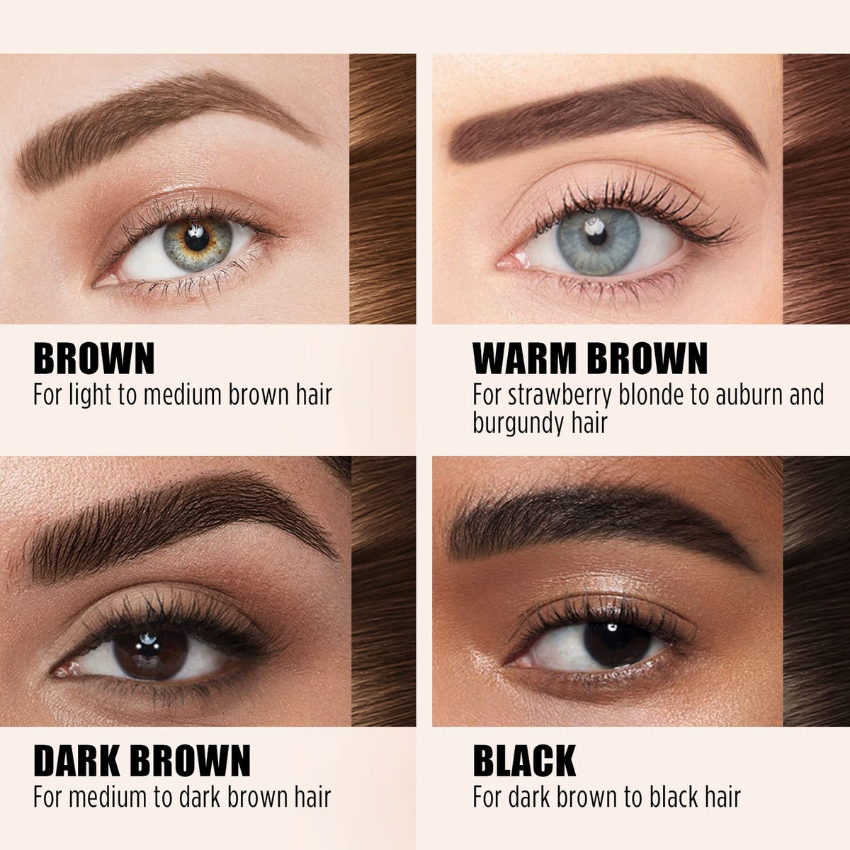 Cilrofelr Tattoo Peel Off Eyebrow Gel, Easy Tattoo Brow Peel Off Gel, Last Up to 3 Days, Waterproof, Transfer-proof, For Fuller & Defined Looking Brows, Dark Brown (2 Pack) Cilrofelr