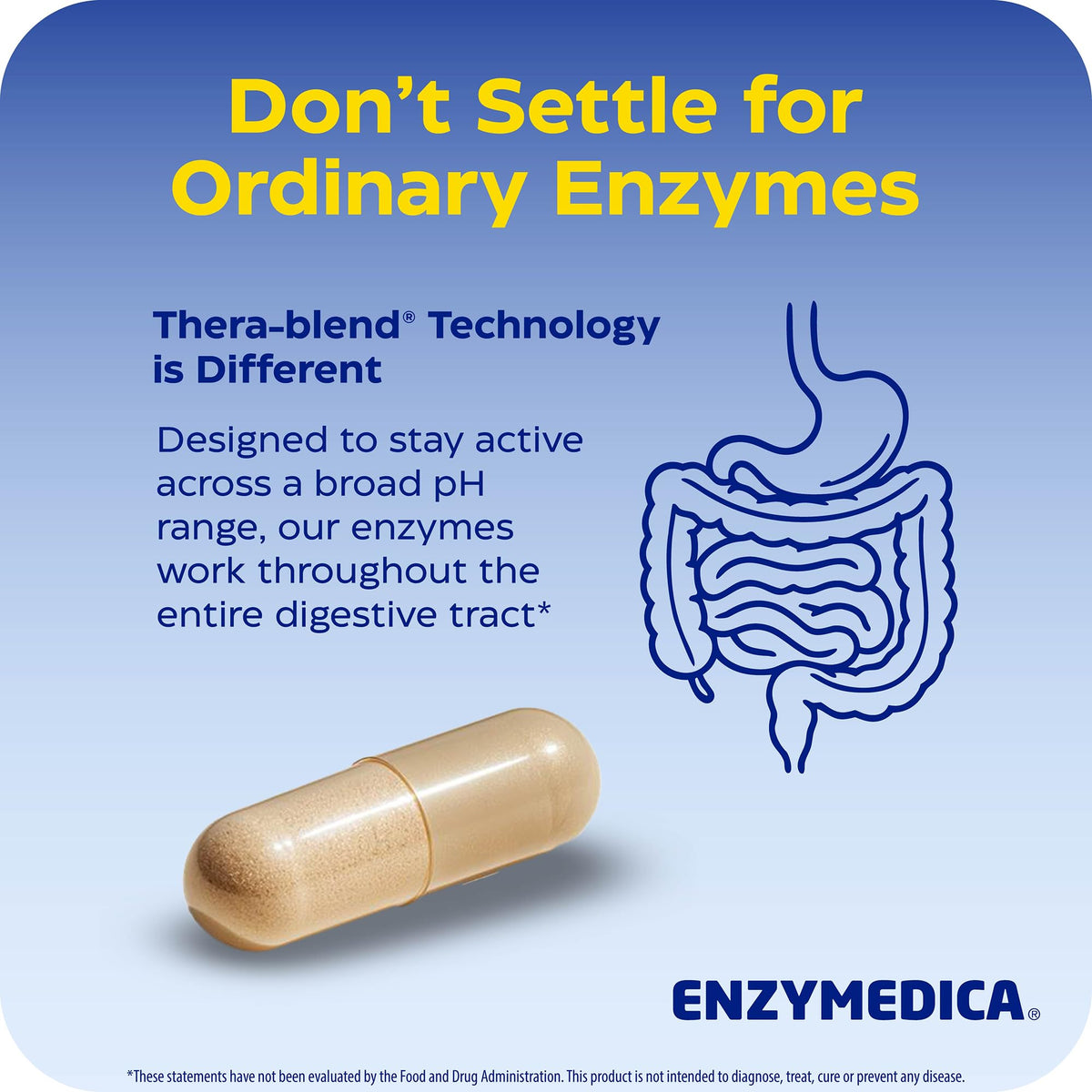 Enzymedica Digest Gold - Digestive Enzyme Supplement for Women & Men, Enzyme Capsules for Digestion, Gut Health Support, Helps Gas & Bloating, ATPro Energy Support, Enzymedica