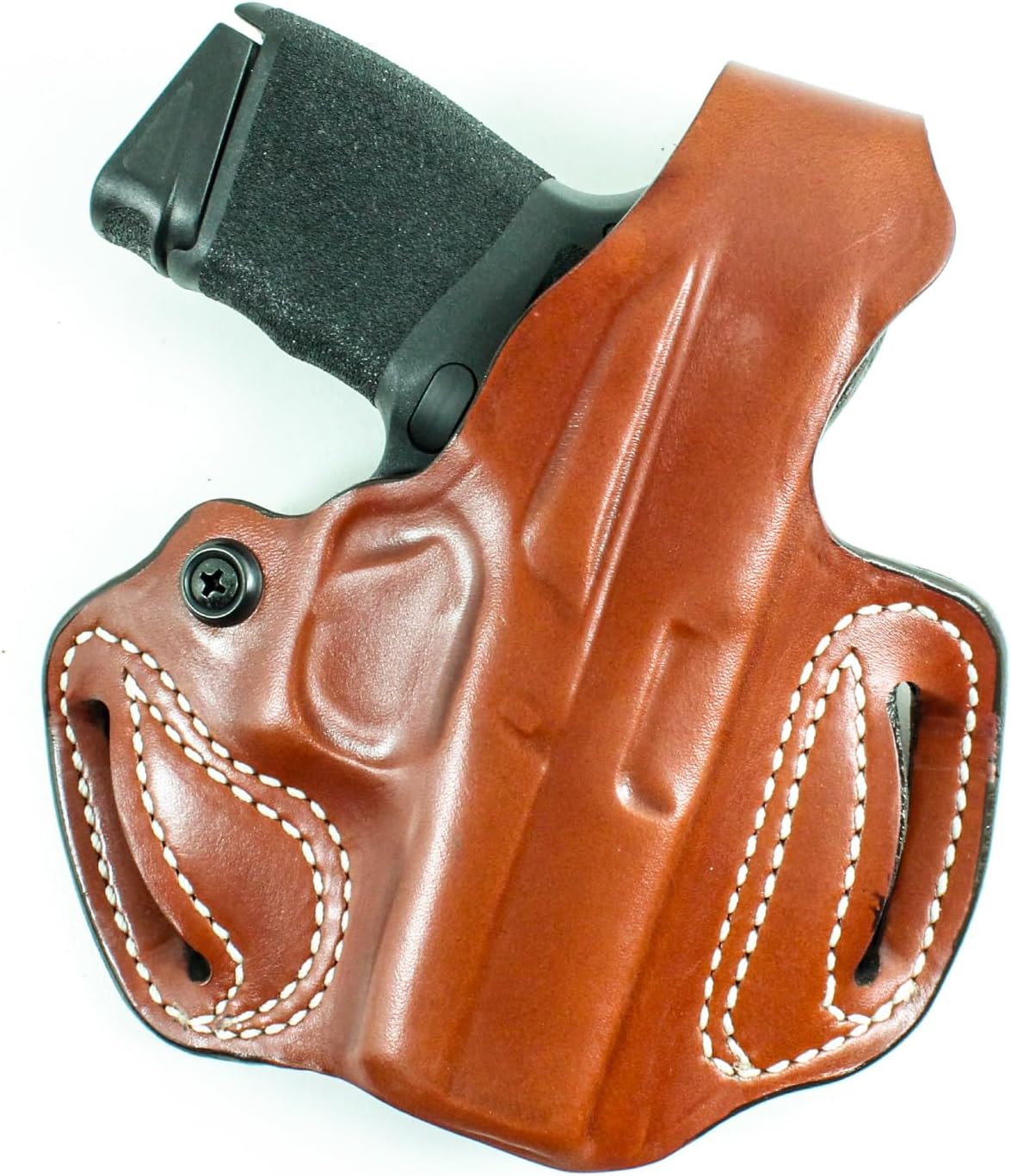 DeSantis Thumb Break Mini Slide Holster, Outside the Waistband Gun Holster, Fits Glock 43, Glock 43X, and Glock 48, Adjustable Tension Device, Right-Hand Draw, Tan Gsupps Australia