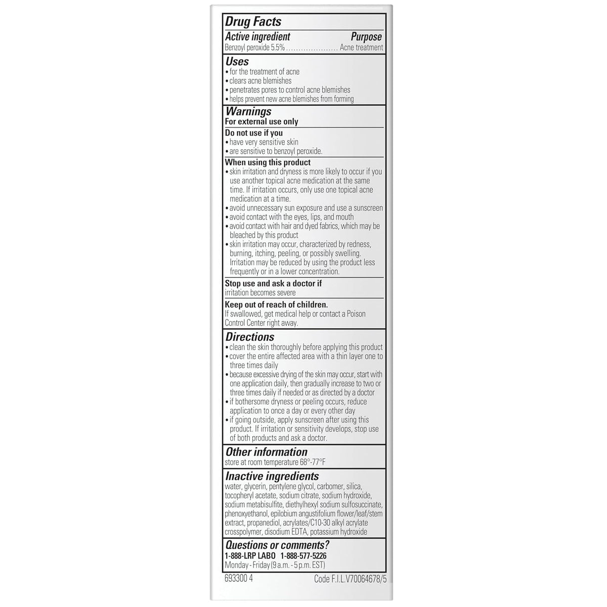 La Roche-Posay Effaclar BPO Multi-Target Acne Treatment for Face, 0.67oz La Roche-Posay