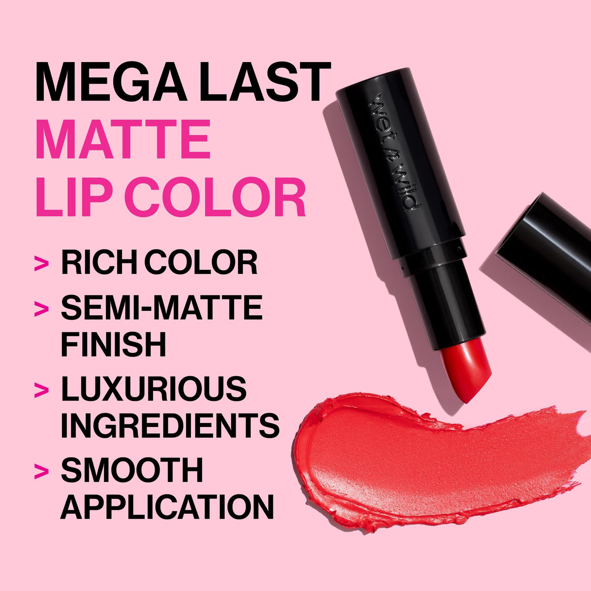 wet n wild Mega Last Matte Lip Color, Semi Matte Hyaluronic Acid Infused, Long Lasting Full Coverage for a Nourishing Pout, Cruelty-Free & Vegan - Bare it All wet n wild
