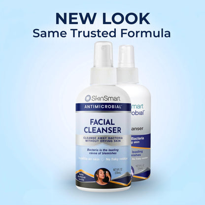 SkinSmart Antimicrobial Facial Cleanser for Breakouts and Blemishes, 8 oz SkinSmart Antimicrobial
