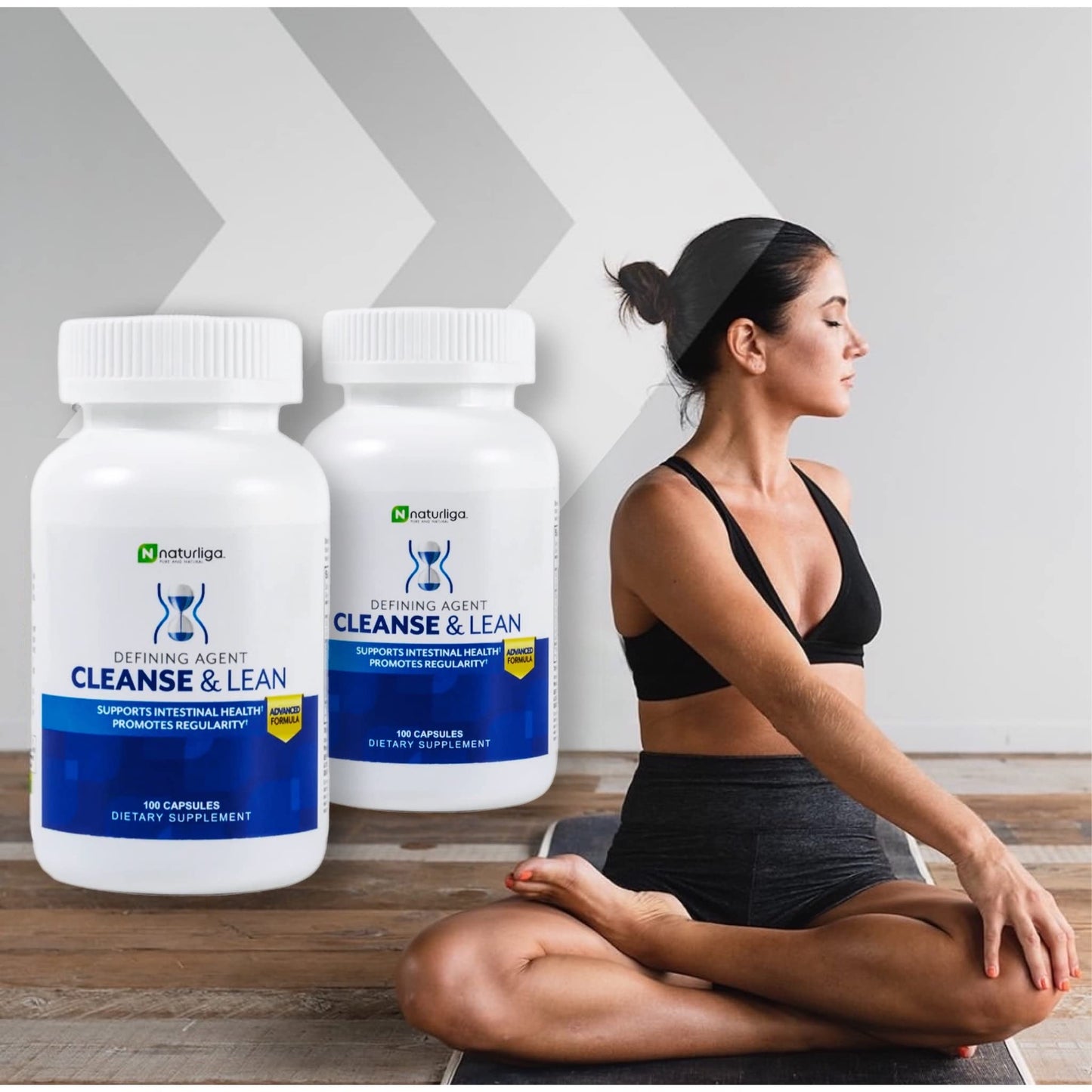 Max Muscle Naturaliga Cleanse and Lean Defining Agent Herbal Cleanse for Regularity w/Natural Detoxifying Ingredients for Gut Health Colon Detox Max Muscle