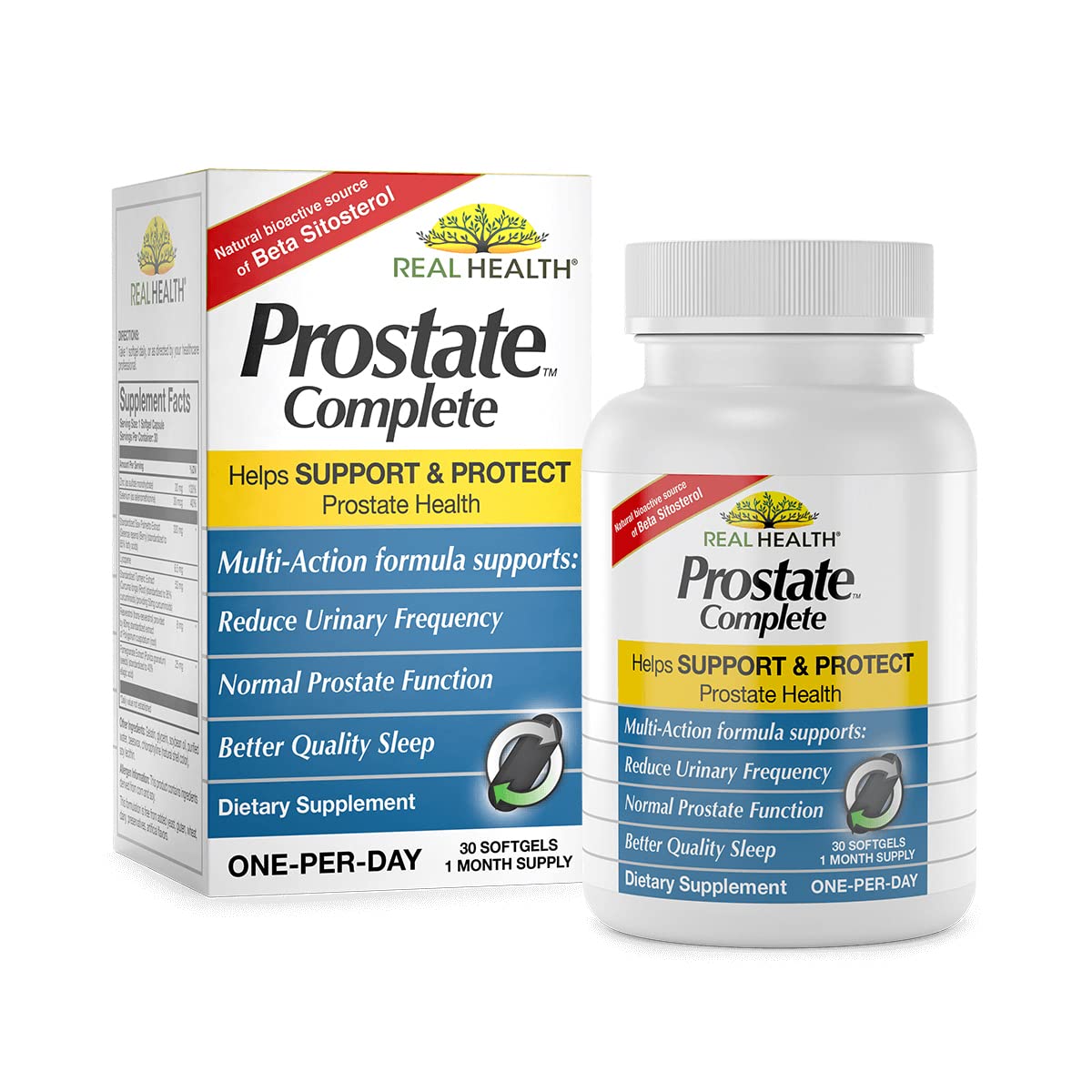 Real Health The Prostate Formula - Prostate Health Supplements for Men, Saw Palmetto Formula for Healthy Bladder and Urinary Support, Real Health