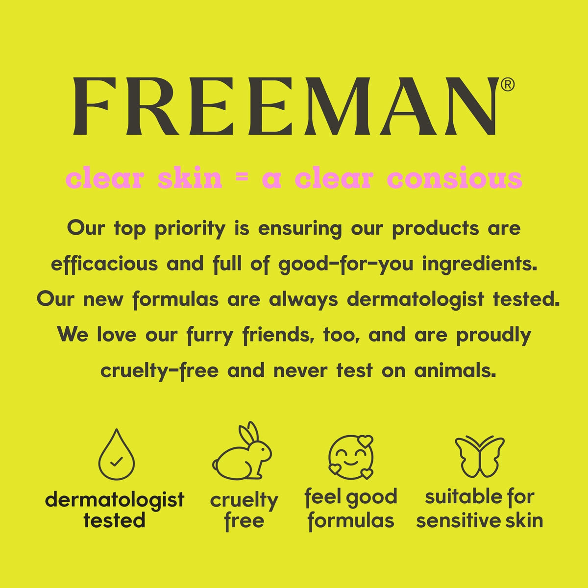 Freeman Anti-Stress Clay Mask, Dead Sea Mineral Face Mask, 6 Fl Oz Tube Freeman
