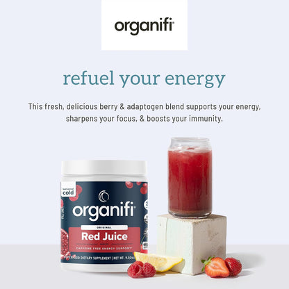 Organifi Red Juice - Energy Powder Reduces Afternoon Crashes and Boosts Digestion and Immune System, 30 Servings Gsupps Australia