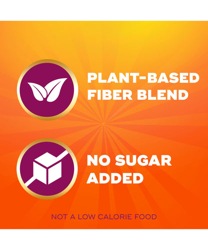 Metamucil Fiber Gummies for Adults, No Sugar Added Orange Flavor, 5g Prebiotic Plant Based Fiber Supplement Blend, 120 Count Metamucil