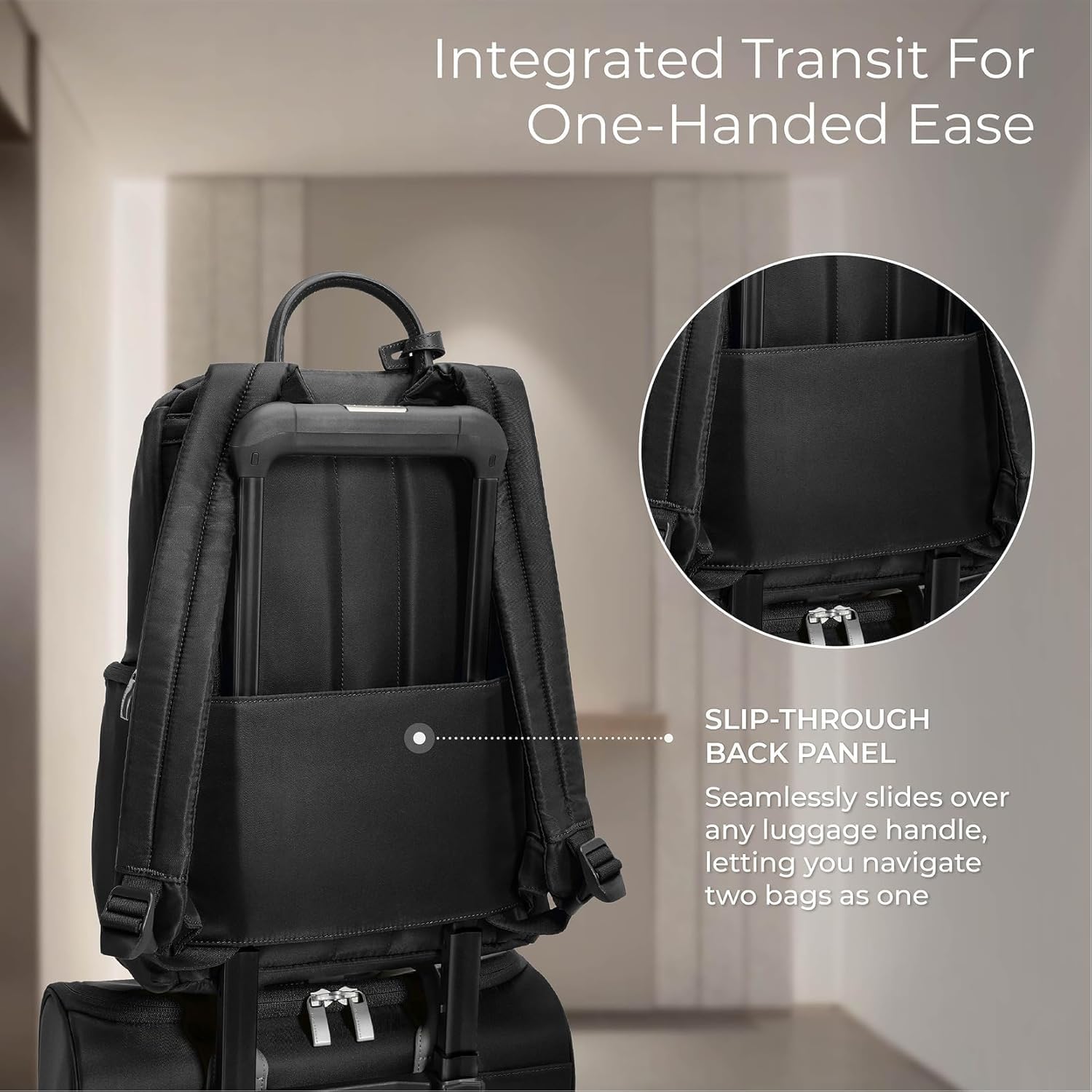 Briggs & Riley Rhapsody U-Zip Everyday Backpack, Fits 13 Inch Laptop, Black Gsupps Australia