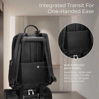 Briggs & Riley Rhapsody U-Zip Everyday Backpack, Fits 13 Inch Laptop, Black Gsupps Australia