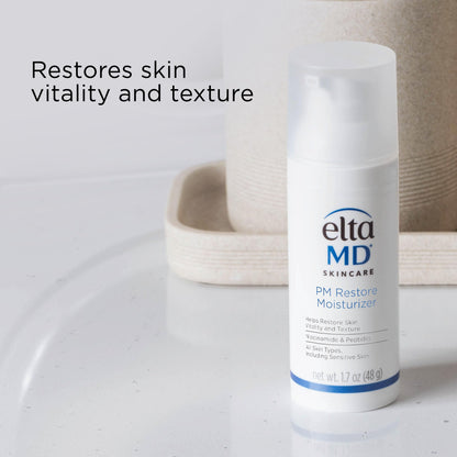 EltaMD PM Restore Night Moisturizer Face Cream, For All Skin Types, 1.7 oz EltaMD
