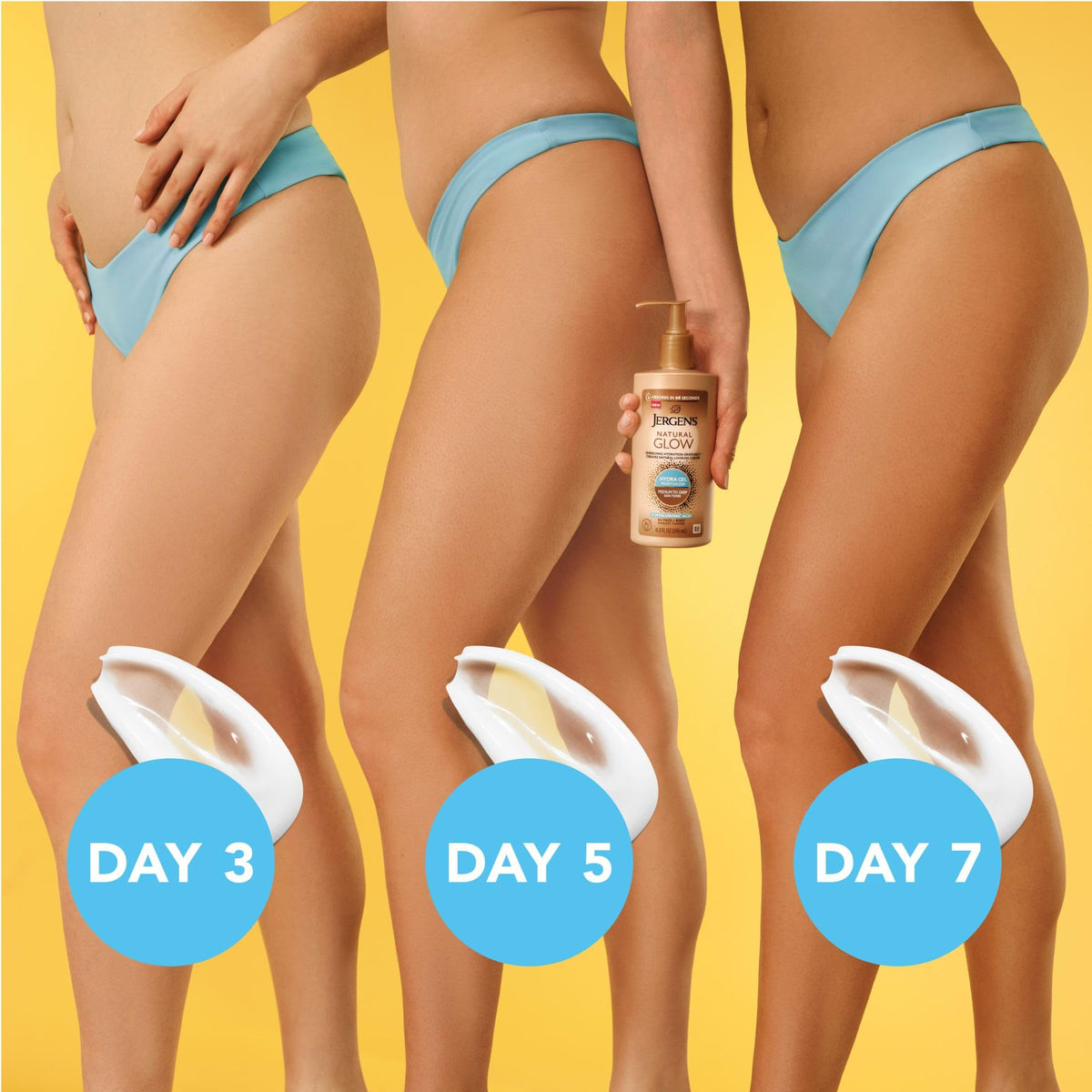 Jergens Natural Glow Hydra Gel Self Tanner, Medium to Deep, 8.3 fl oz Jergens