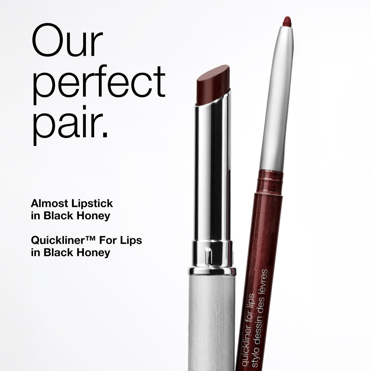 Clinique Long Lasting Quickliner Lip Liner | Non-Drying + No Sharpening, Black Honey Clinique