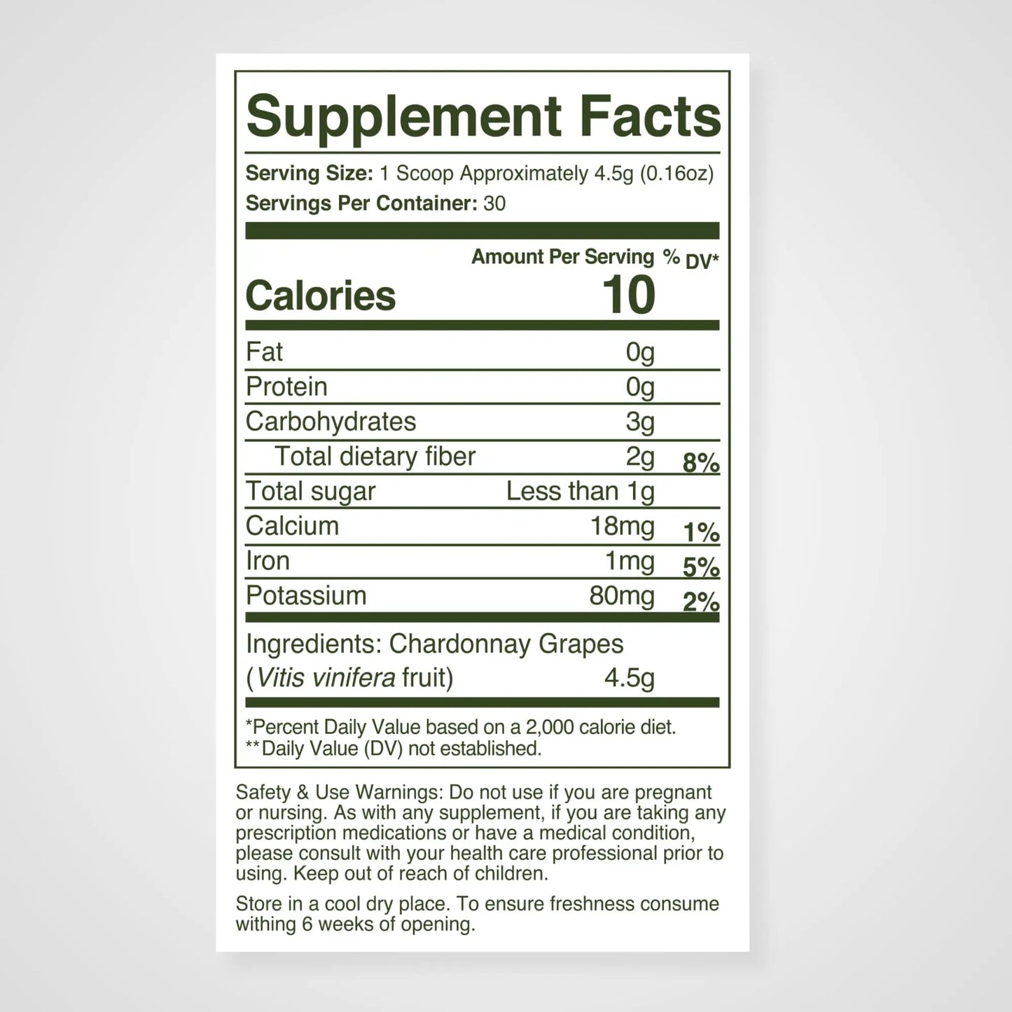WellVine Premium Smart Prebiotic Gut Health Supplement Powder for Men & Women | Digestive Support & Gut Health With 100% Upcycled Chardonnay Grapes | Plant-Based WellVine