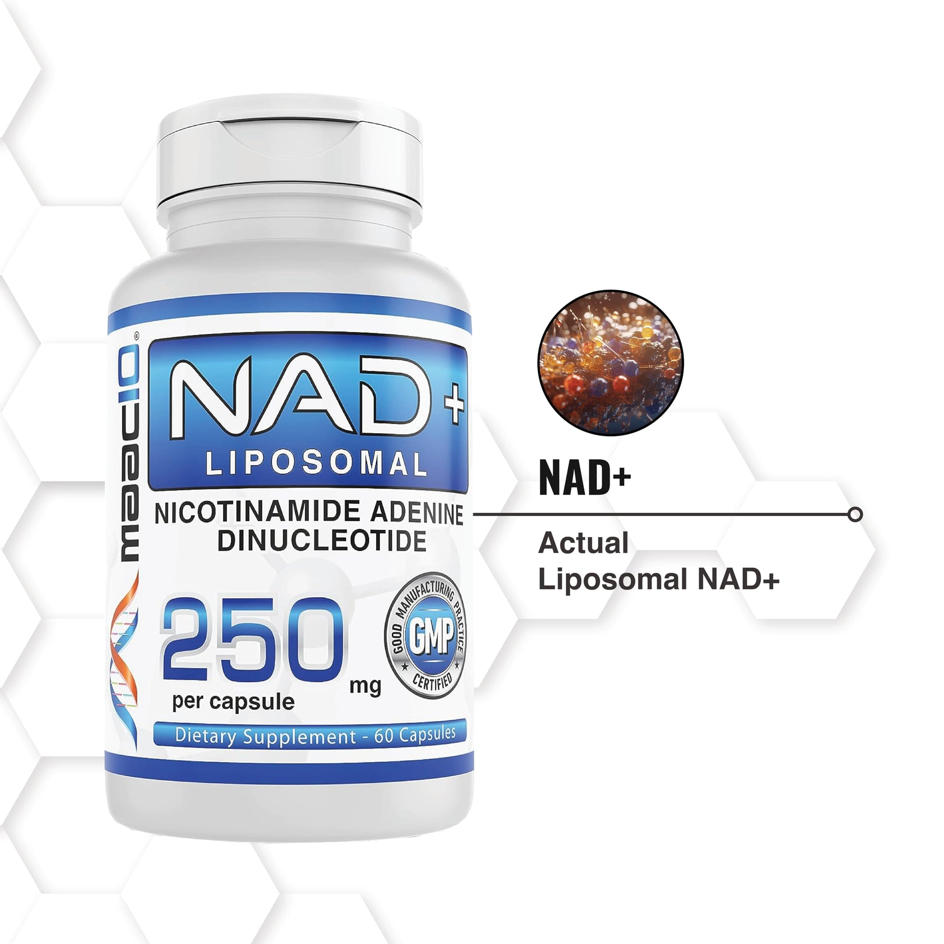 MAAC10 Liposomal NAD Supplement 500mg Serving (2x250mg Capsules) Actual Nicotinamide Adenine Dinucleotide MAAC10 buy australia supplements