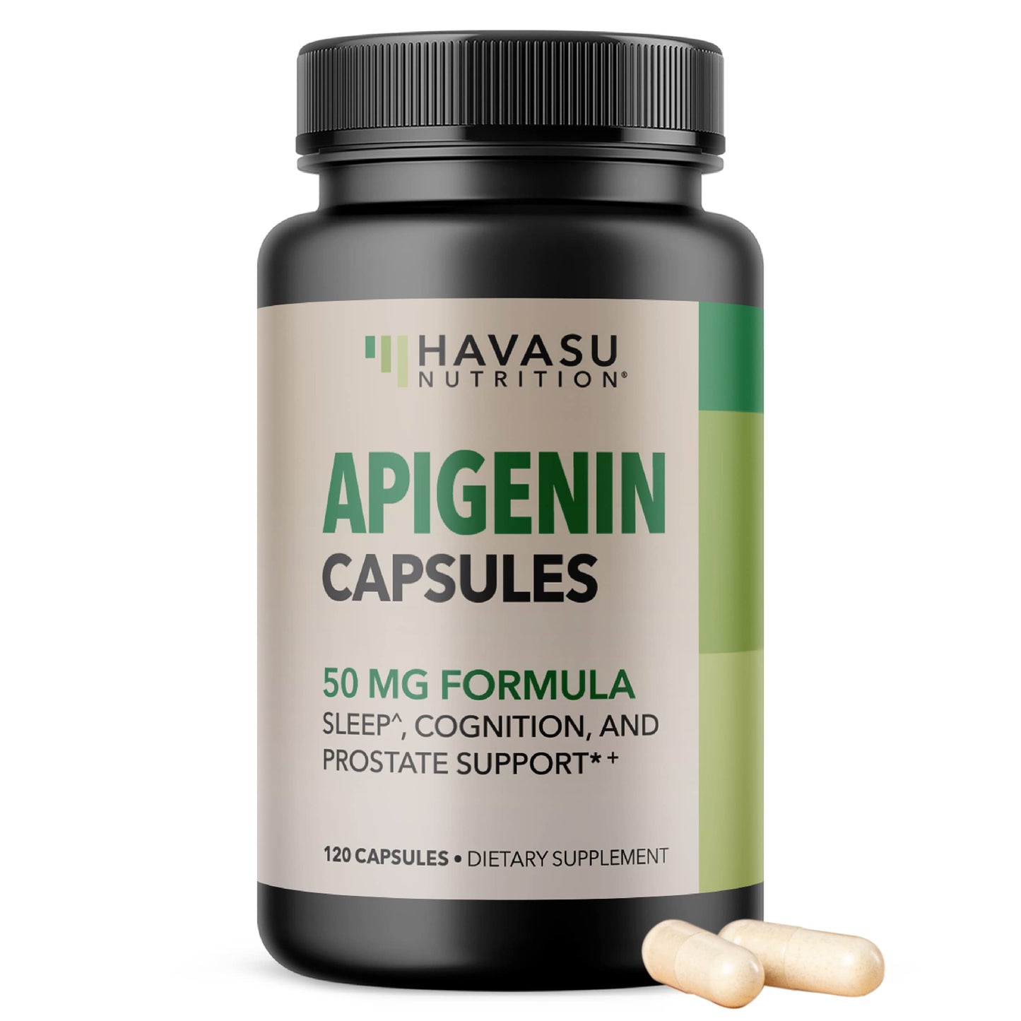 Apigenin Capsules 50mg, 60 Count, Sleep & Cognitive Support Supplement | Melatonin-Free Sleep Support, Chamomile Flavonoid for Relaxation & Cognitive Function, Vegan, Non-GMO, 2-Month Supply Gsupps Australia
