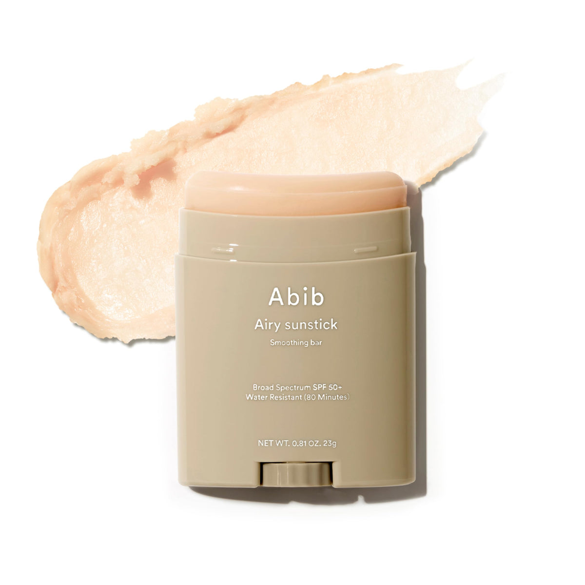 Abib Airy Sunstick Protection Bar SPF50+ Broad Spectrum, Semi-Matte Sunscreen Stick for Oily & Combination Skin, No White Cast, Water-Resistant, Korean Sunscreen, 0.81 oz / 23 g Abib