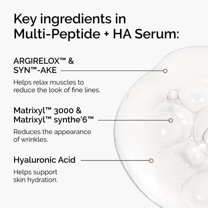 The Ordinary Multi-Peptide + Hyaluronic Acid, Anti-Aging Peptide Serum for Crow’s Feet, Elasticity & Firmness, 1 Fl Oz The Ordinary