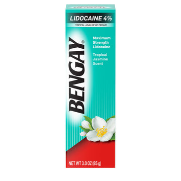 Bengay Lidocaine Pain Relief Cream, Maximum Strength OTC, Non-Greasy Topical Analgesic with 4% Lidocaine to Desensitize Nerves, Numbing Cream with a Soothing Jasmine Scent, 3 oz Bengay buy australia supplements