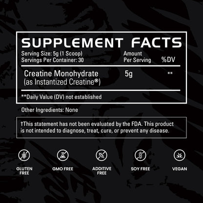 Gains in Bulk Instantized Creatine Monohydrate for Men & Women, Soluble Creatine Powder, Supports Muscle Building, Strength and Performance GAINS IN BULK GAINSINBULK.COM