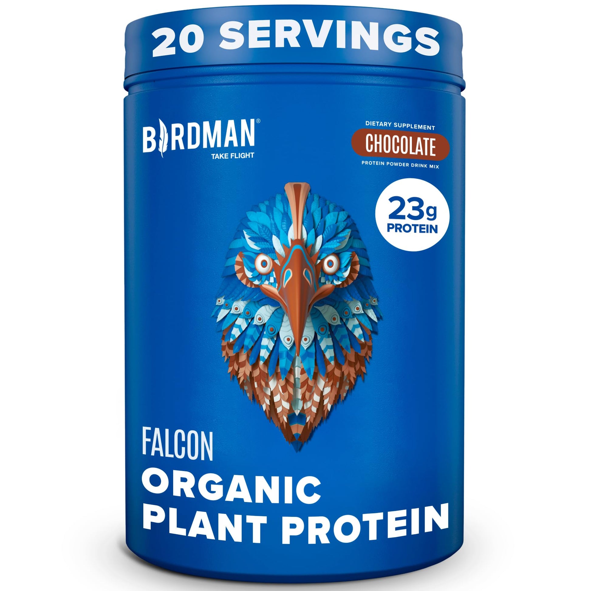 BIRDMAN Falcon Vegan Protein Powder Organic, Stevia & Sugar Free, Plant Based Protein BIRDMAN buy australia supplements