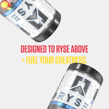 RYSE Loaded Pre Workout Powder - Strawberry Squeeze - Daily Pre-Workout for Men & Women with 390mg Caffeine, Beta Alanine, and Citrulline for Pump RYSE Up Supplements