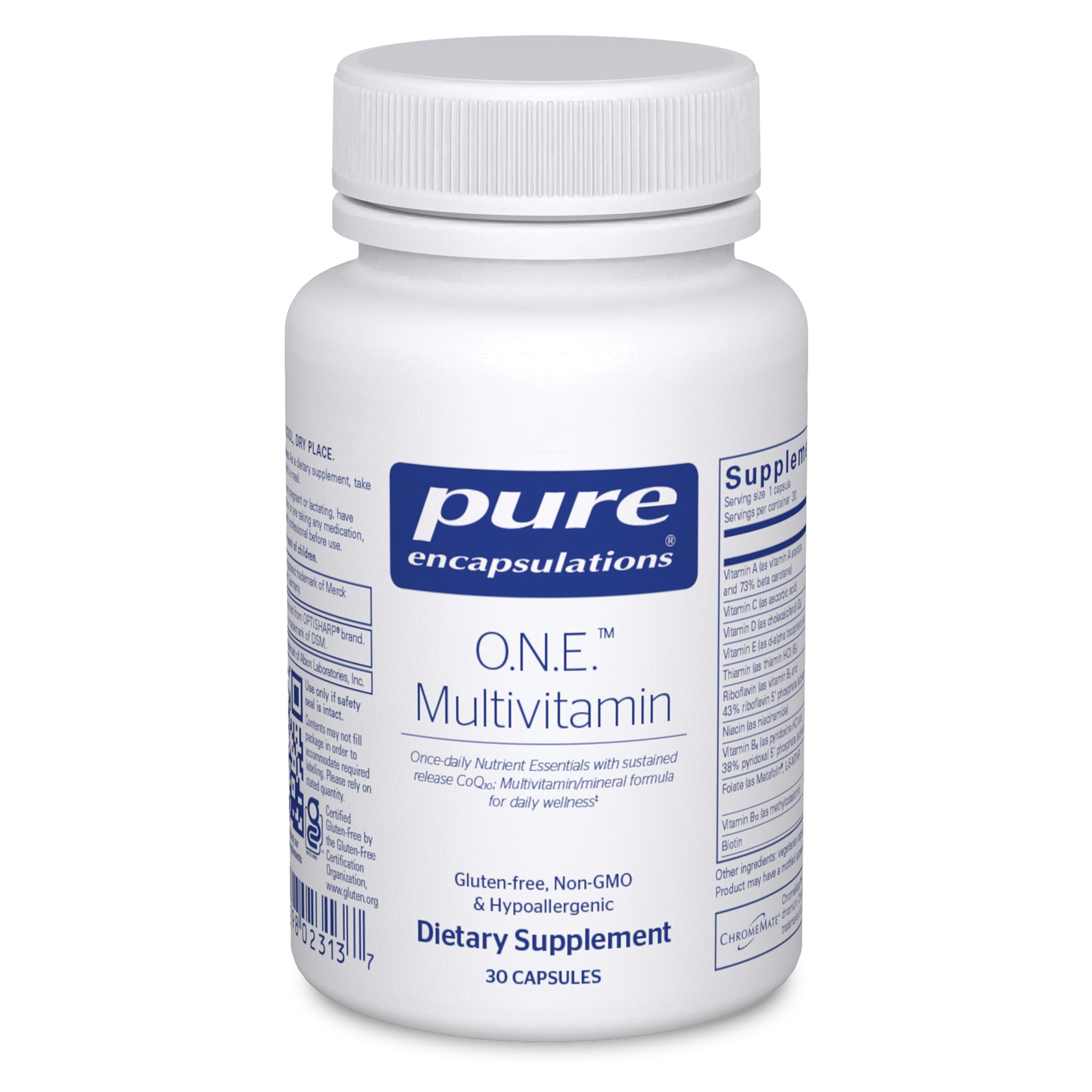 Pure Encapsulations O.N.E. Multivitamin - Once Daily Multivitamin with Antioxidant Complex Metafolin, CoQ10, and Lutein to Support Vision, Cognitive Function, and Cellular Health* - 30 Capsules Pure Encapsulations buy australia supplements